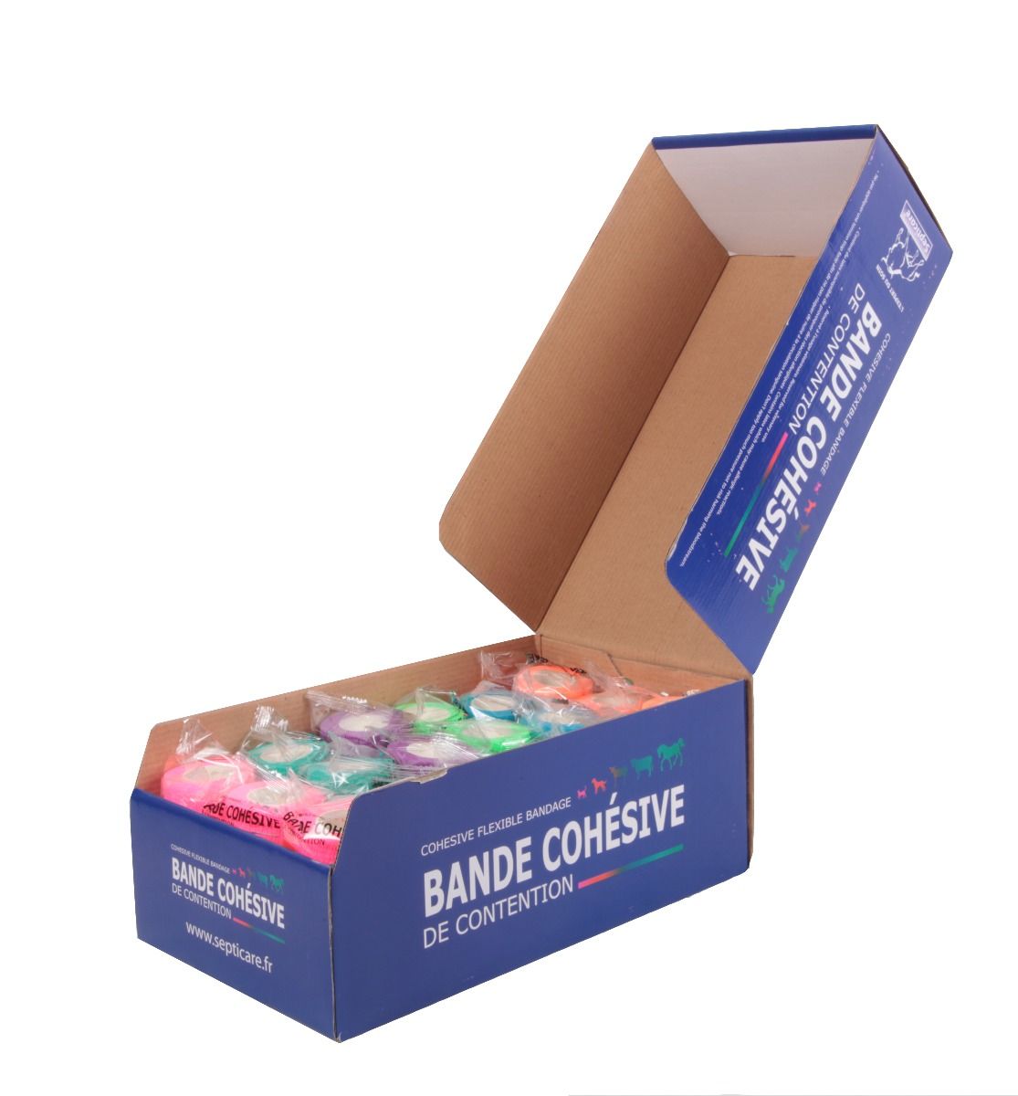 Bandagen In Neon Farben Box Mit 18 Stk