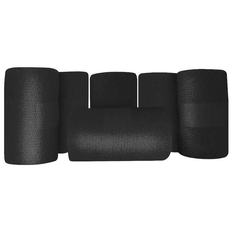 Cohesive flexible bandage, black color X18