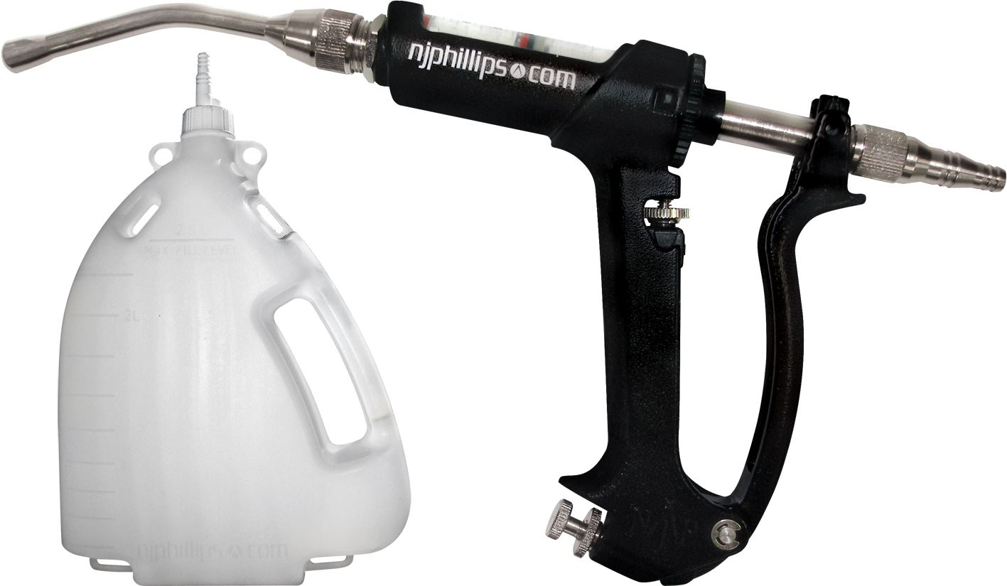 Metal oral drencher 20 ml with 2,5 l Backpack NJPHILLIPS