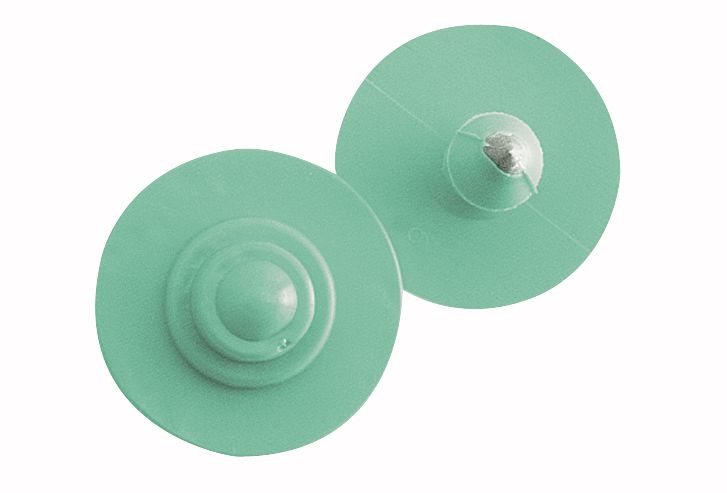 Boucles de marquage Ukaflex bouton+bouton nue vert