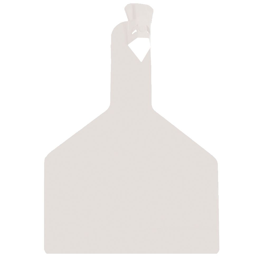 Boucle une pièce ZTAG BOVIN blanche x30