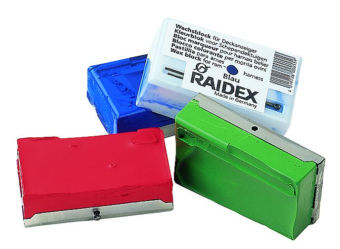Blue marking blocks for harness RAIDEX