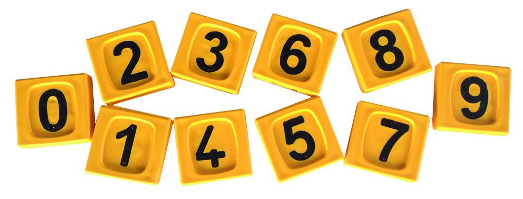 10 numéros d'identification jaune n°6 ou 9