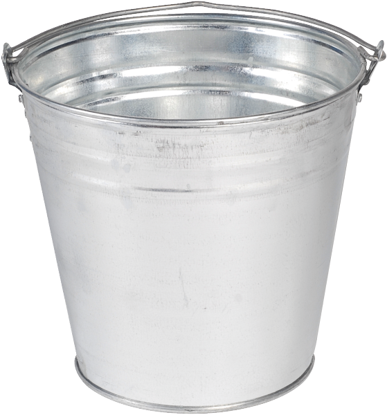 Seau galvanisé 15L Diam 32 cm