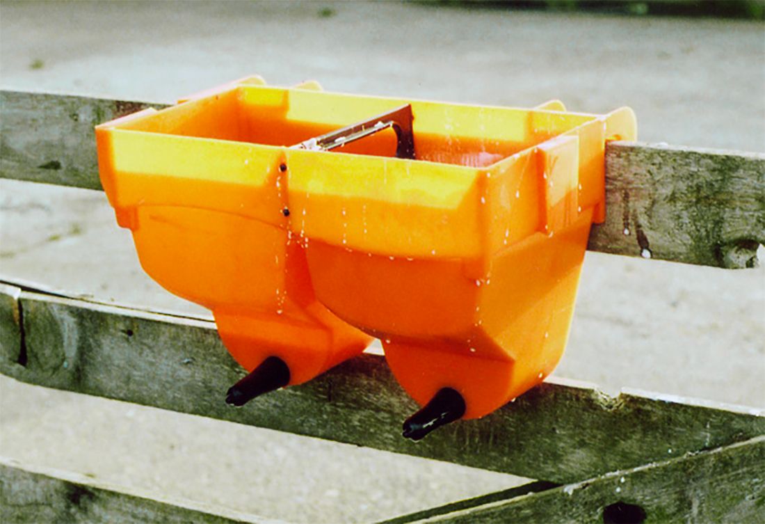 Seau distributeur 2 places 10 litres