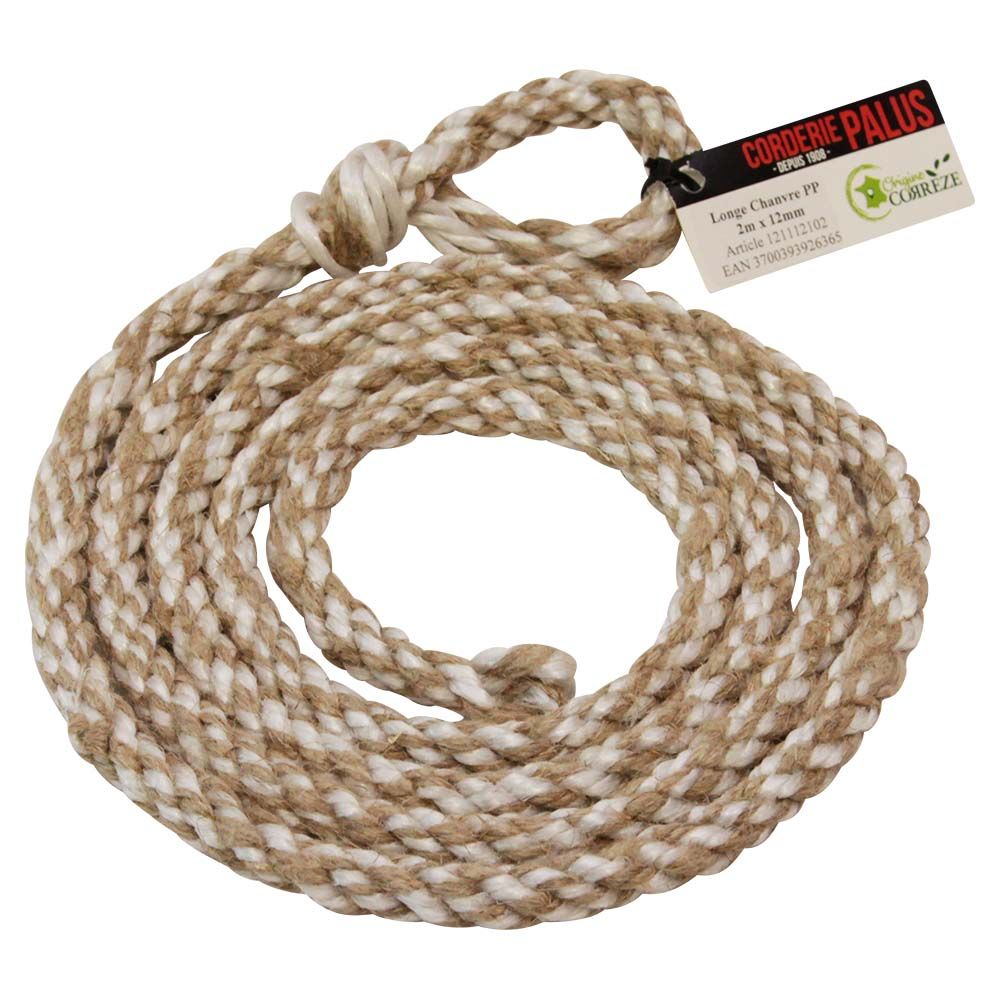 Hemp / Polypropylene lead rope Ø 12 mm, 2 m