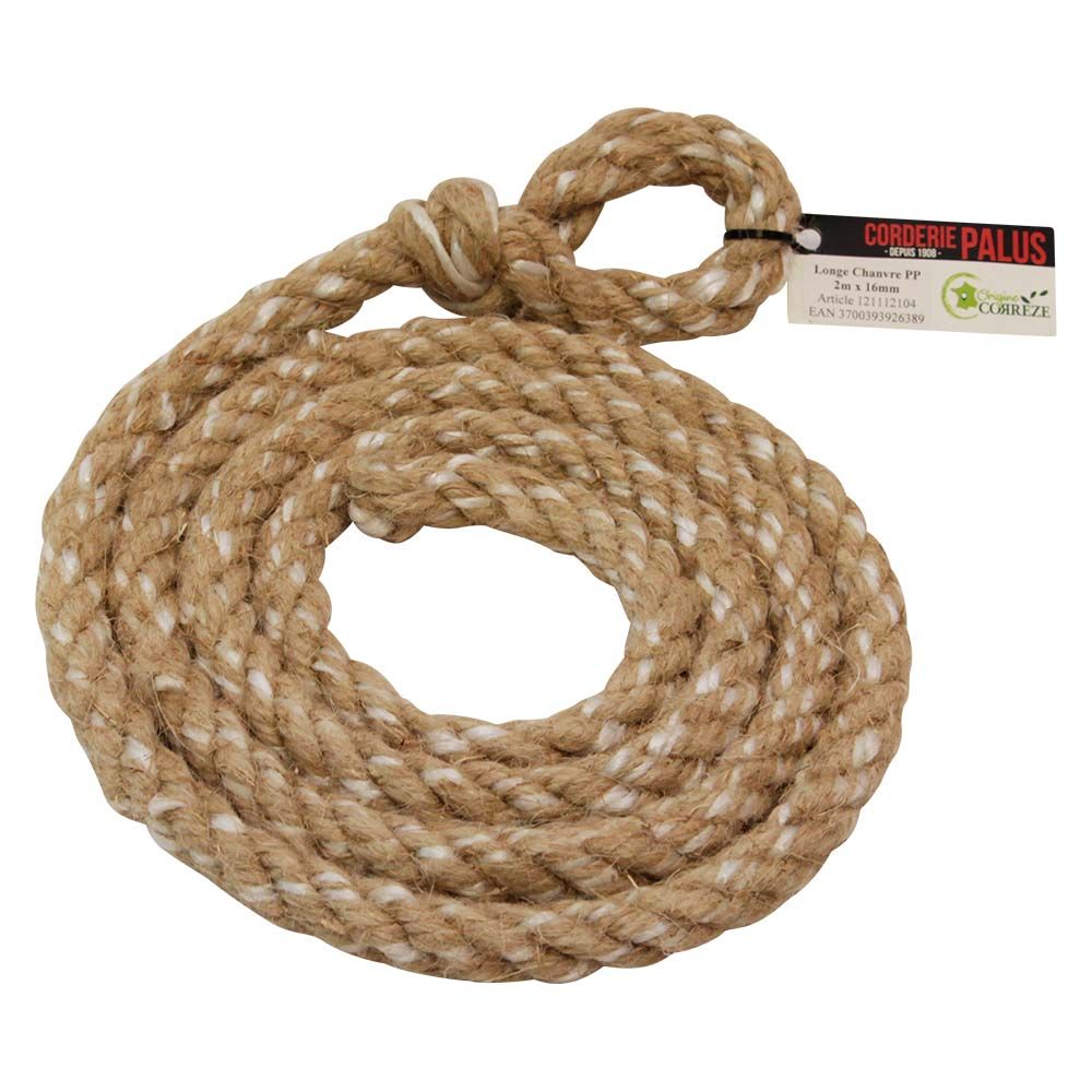 Hemp / Polypropylene lead rope Ø 16 mm, 2 m