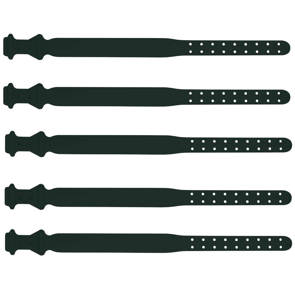 Collier plastique pour ovins noir X5