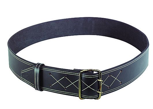 Lederhalsriemen Schwarz 60Mmx125Cm