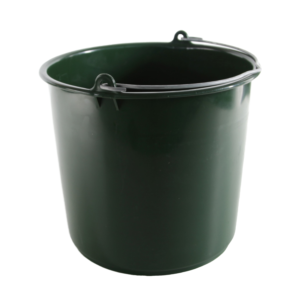 Seau plastique vert 12l