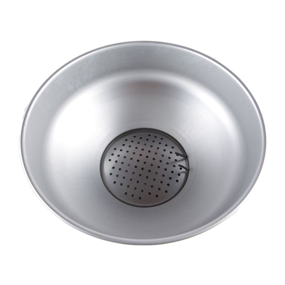 Complete aluminium milk funnel strainer
