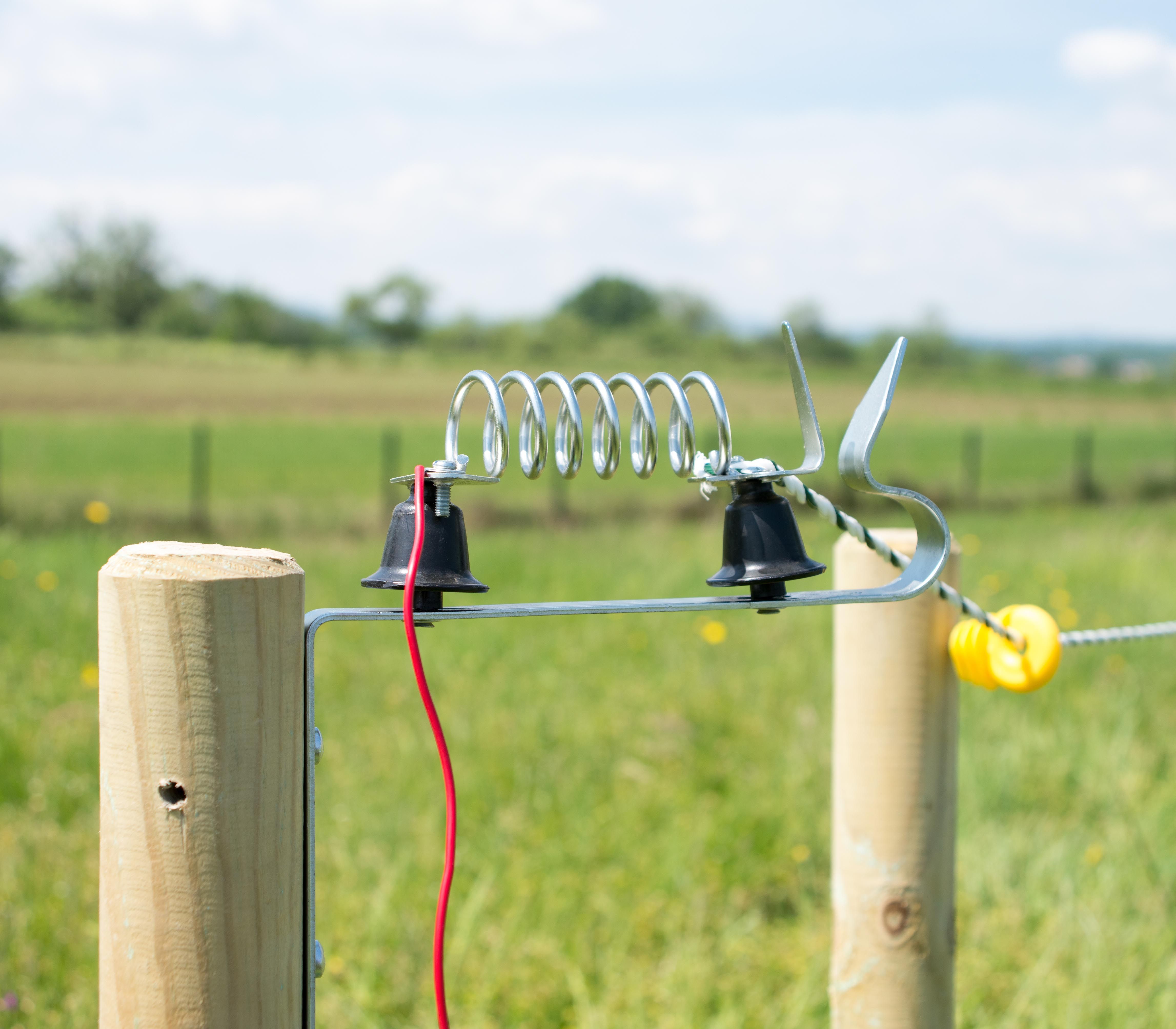 Lightning insulator with spring X1