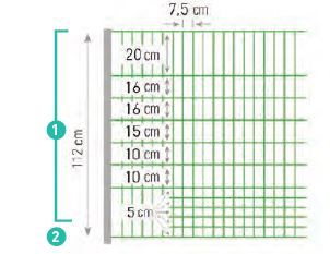 Non-electrified poultry net 1.12m -  50m BEAUMONT