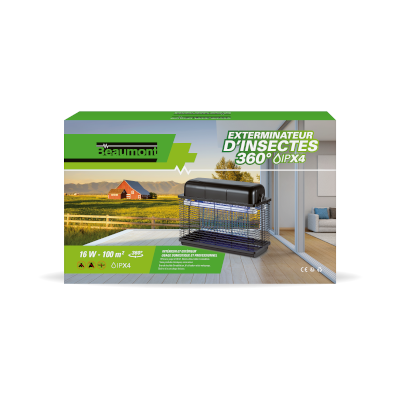 Exterminateur d’insectes 16W IPX 4 360°