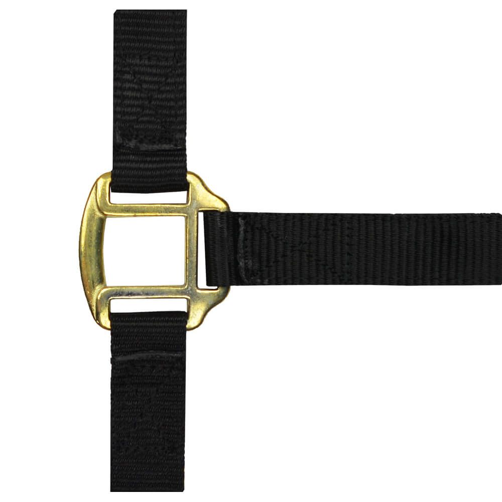 NORTON Leather lined nylon headcollar