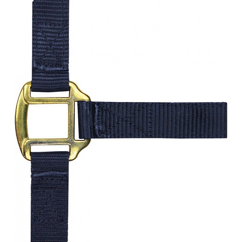 NORTON Leather lined nylon headcollar