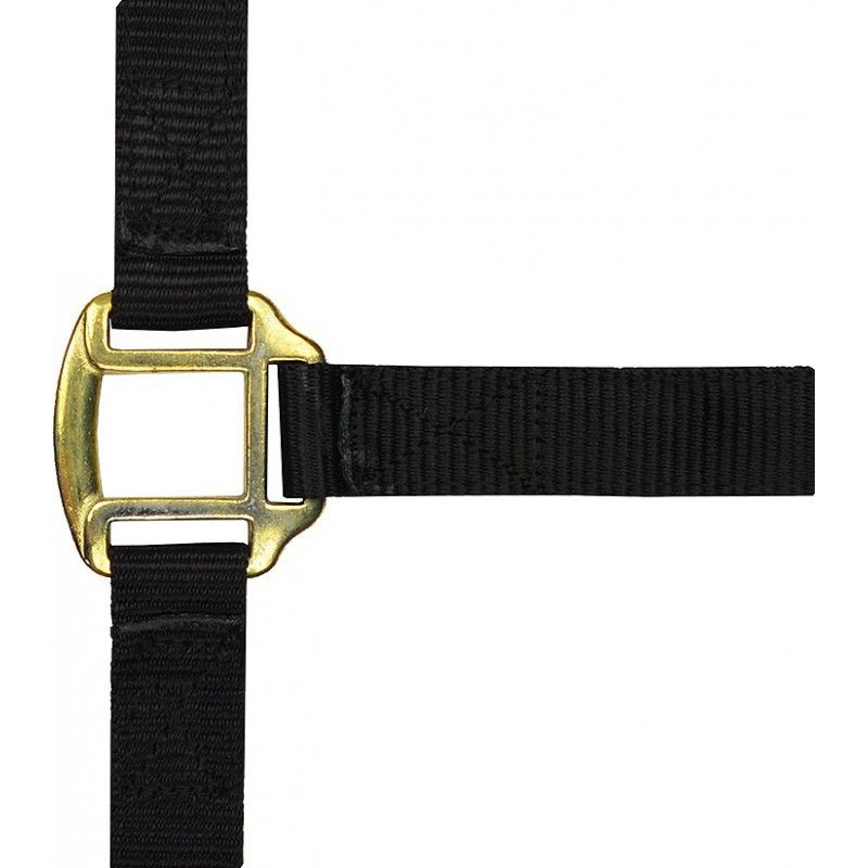 NORTON Leather lined nylon headcollar