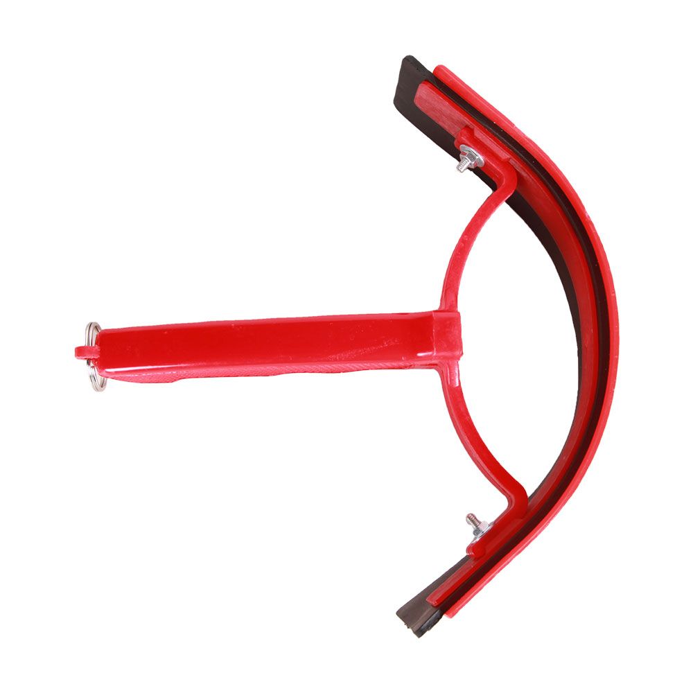 Curved sweat scraper