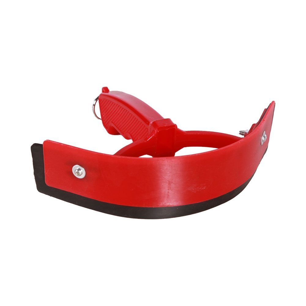 Curved sweat scraper