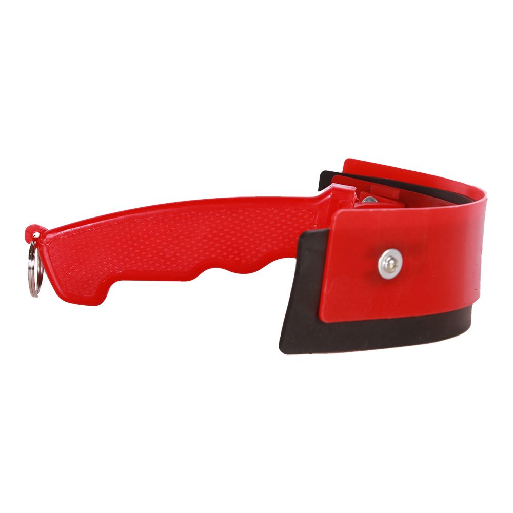 Curved sweat scraper