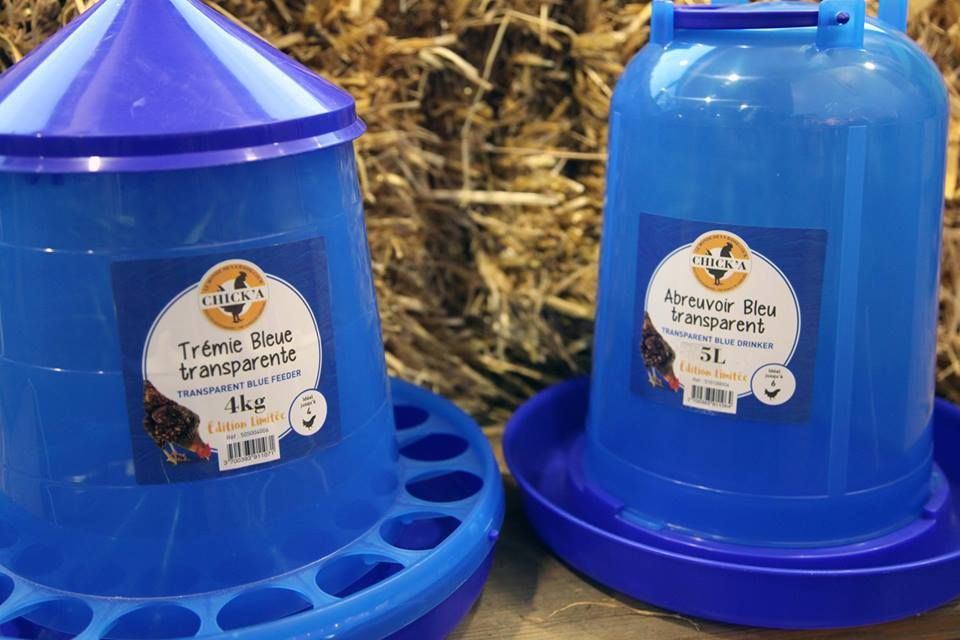 Blue transparent drinker 5L