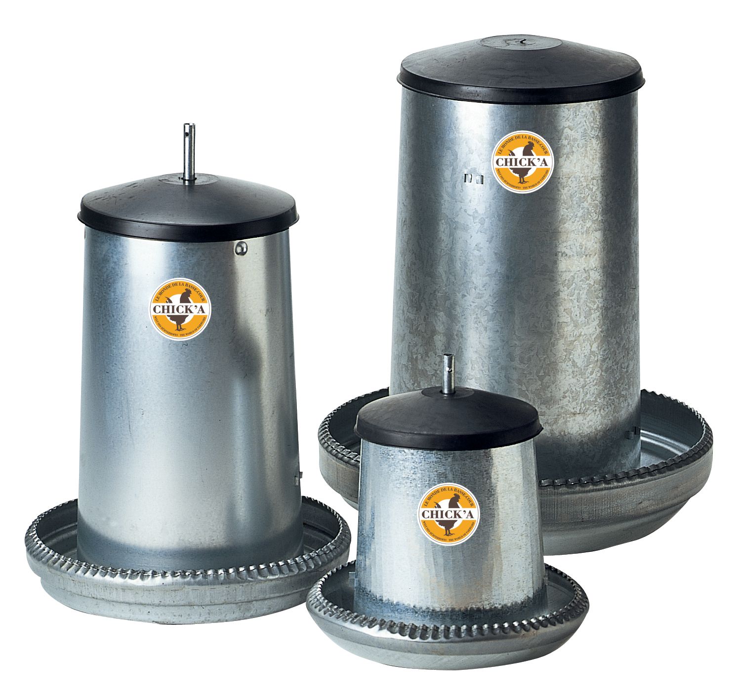 Nourrisseur à trémie émaillé 5 L pour 6 poules