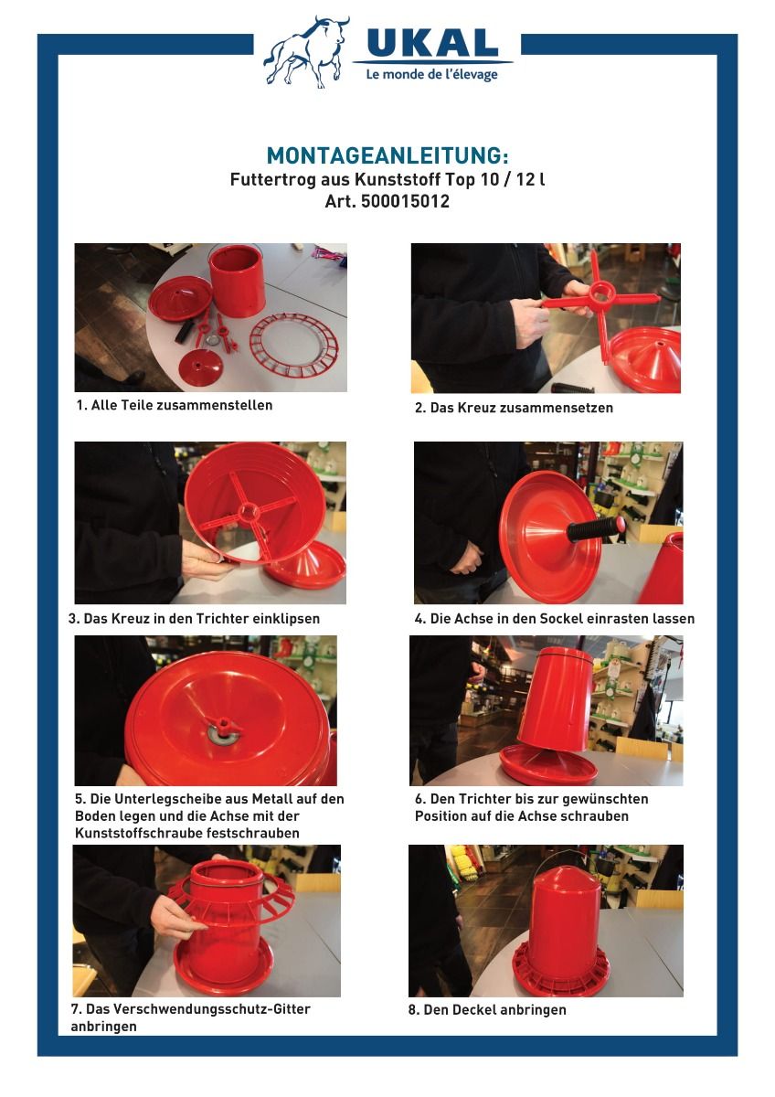 Nourrisseur à trémie plastique 12 l