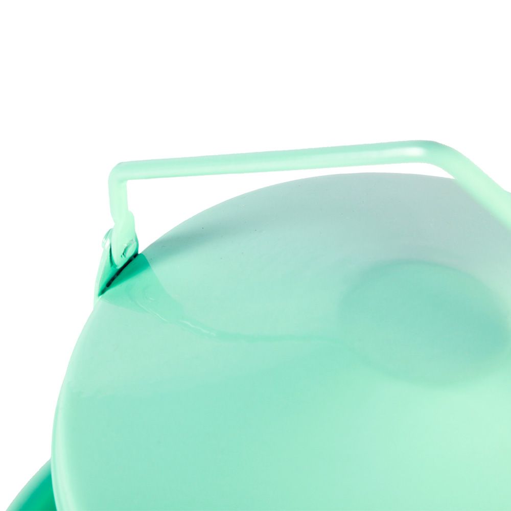 Abreuvoir métal en tôle émaillé vert d’eau 3L - 4 poules