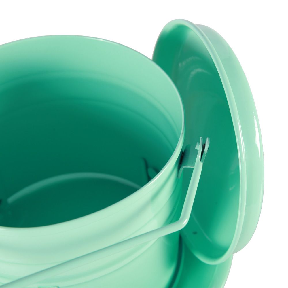 Nourrisseur trémie émaillé vert d’eau 3L - 4 poules