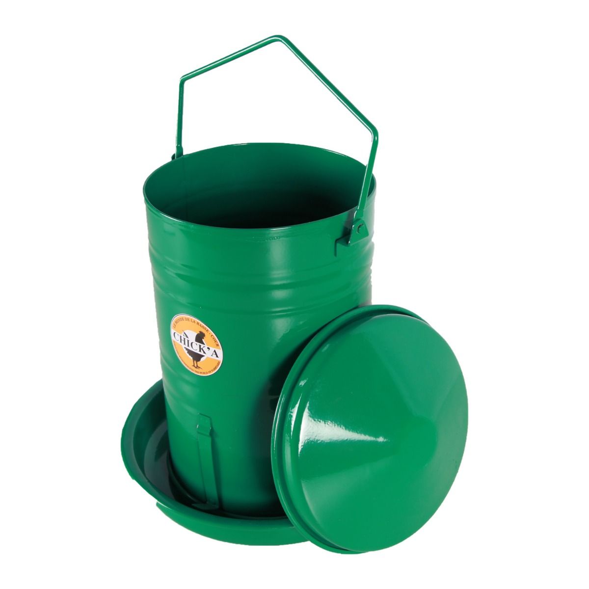 Nourrisseur trémie émaillé à crémaillère 5 L