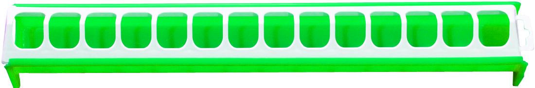 Mangeoire poussin 50 cm - verte 