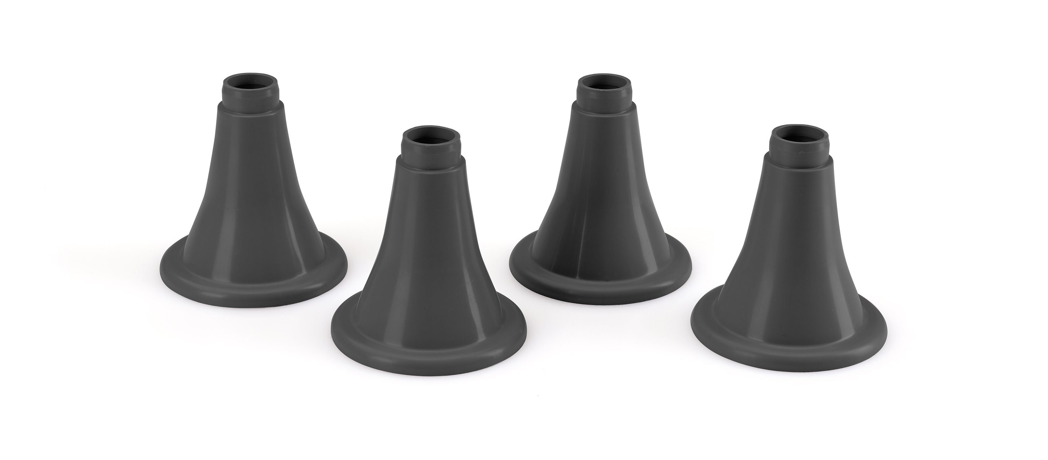 Pied gris pour abreuvoirs et mangeoires jaunes X4