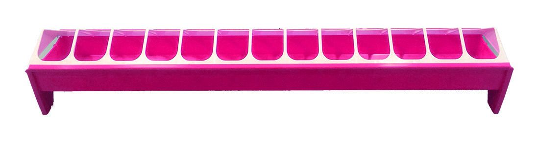 Mangeoire poule 75 cm - rose 