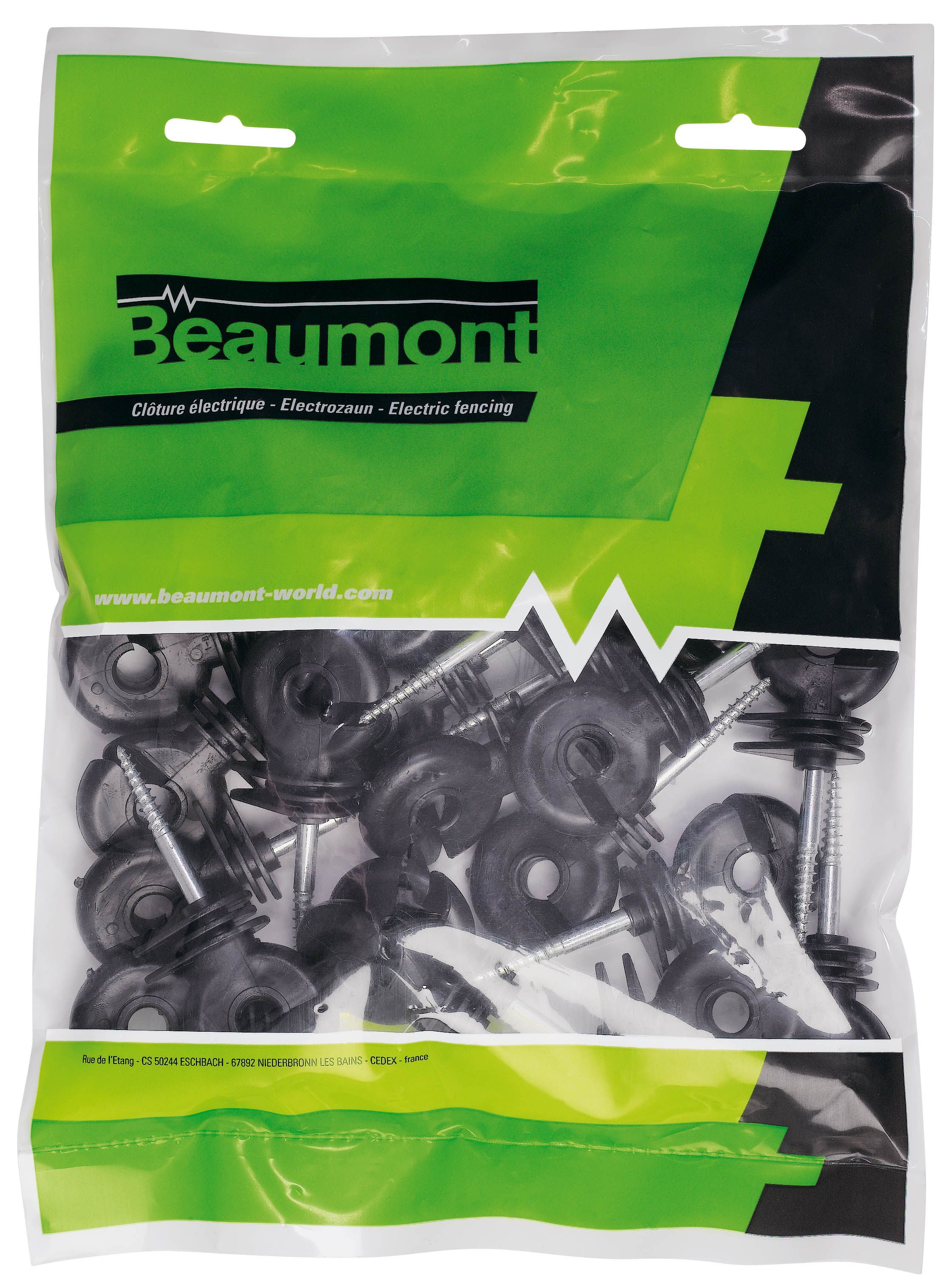 25 isolateurs annulaires noir