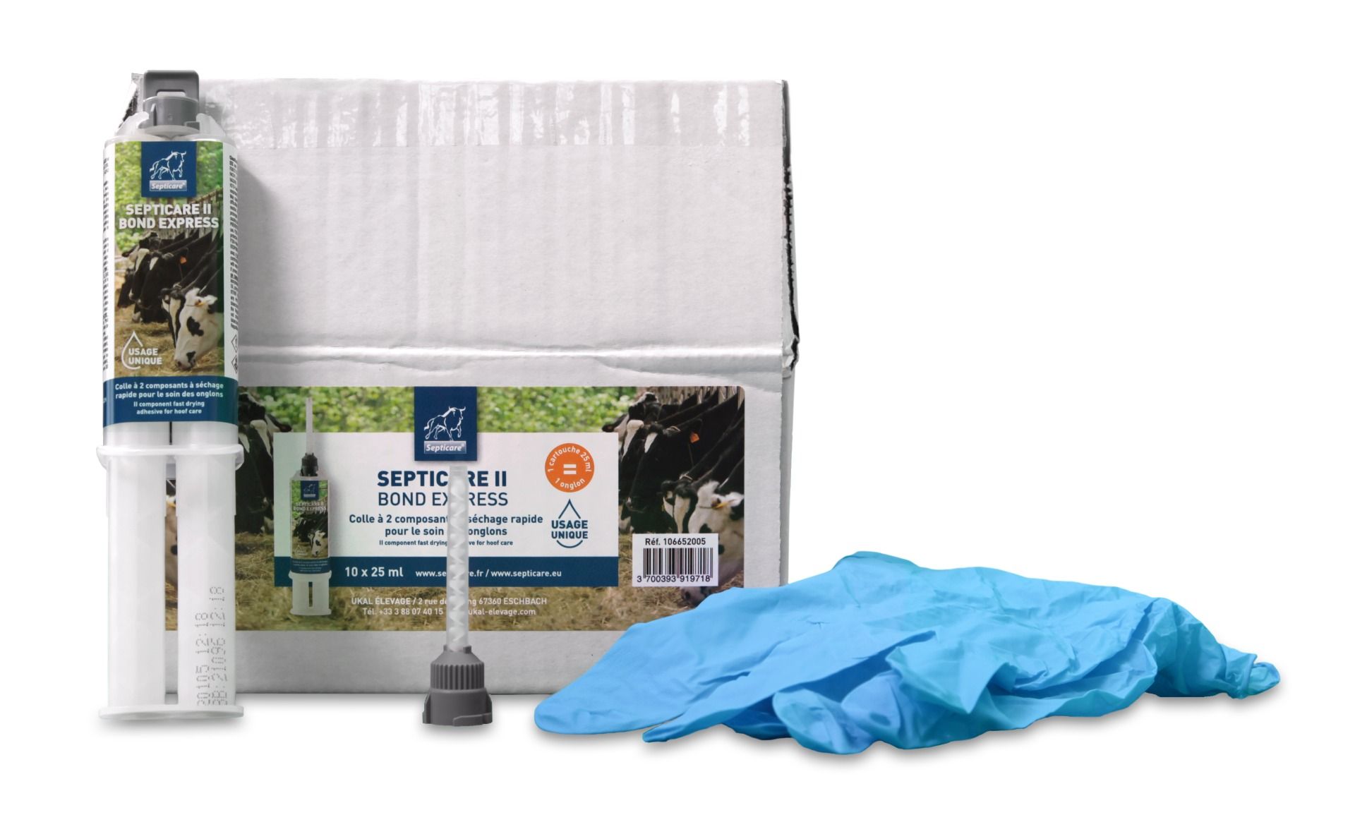 10 kits of Glue septicare II Bond Express single use 25ml