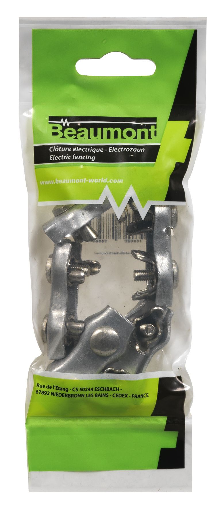 Aluminium connector for ropes X5