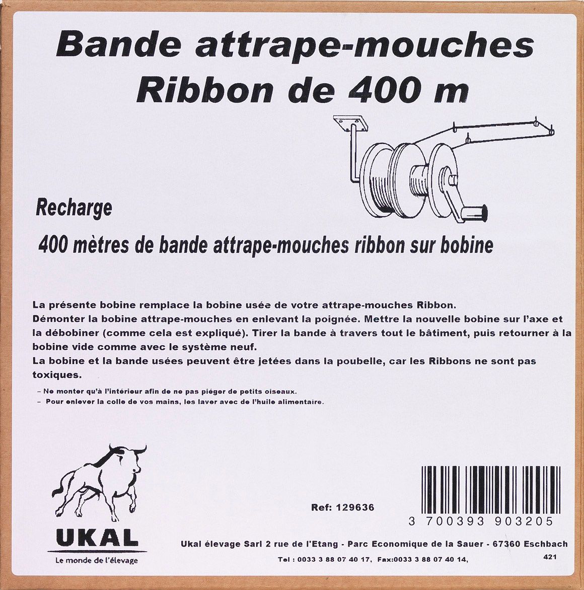 Recharge pour kit ruban anti-mouches, 400 m