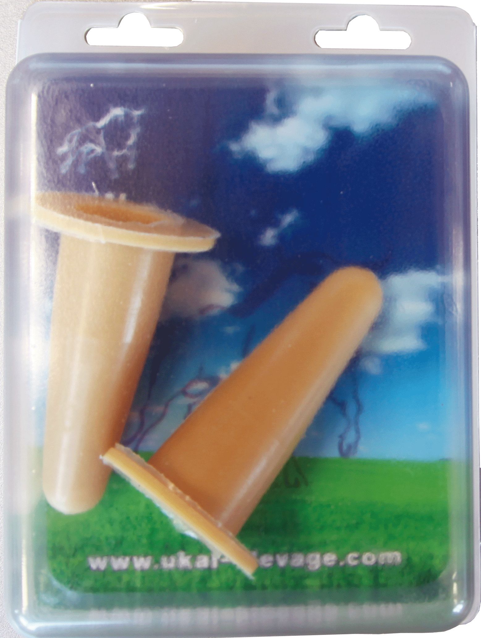 Tétine à veau pour socle aluminium - Blister de 2