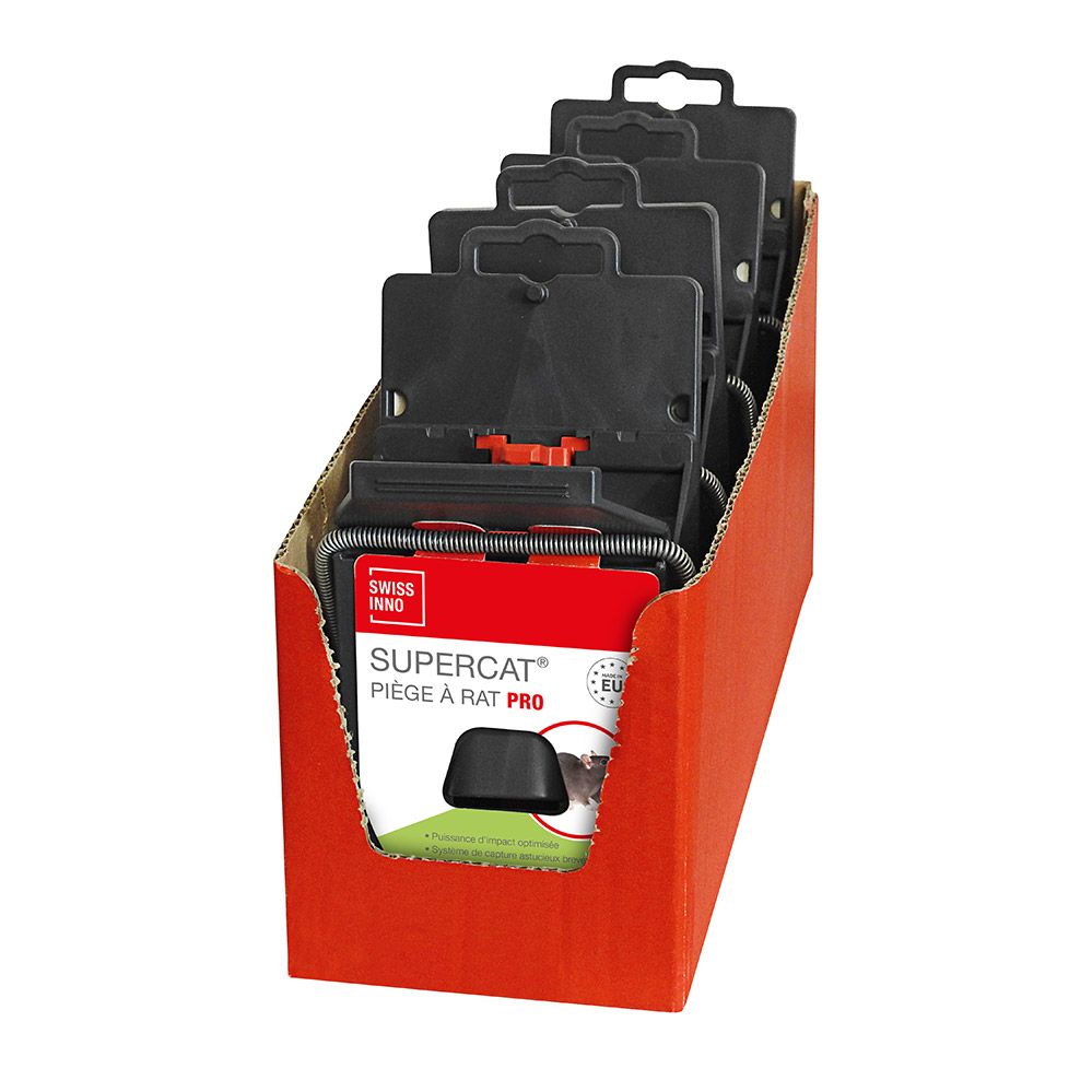 4 pièges à rats SUPERCAT PRO - SWISSINNO