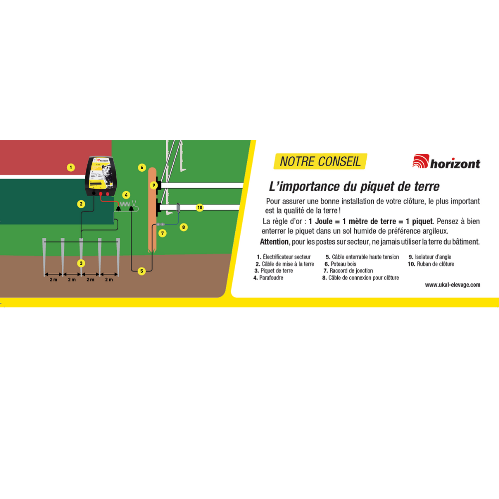ILV piquet de terre HORIZONT