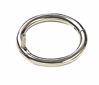 Nickel-plated steel bull ring 60 mm