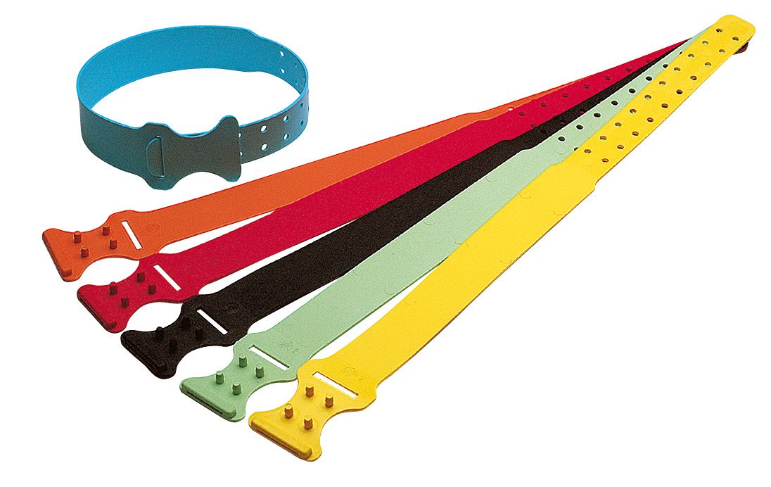 Collier plastique pour ovins noir X5