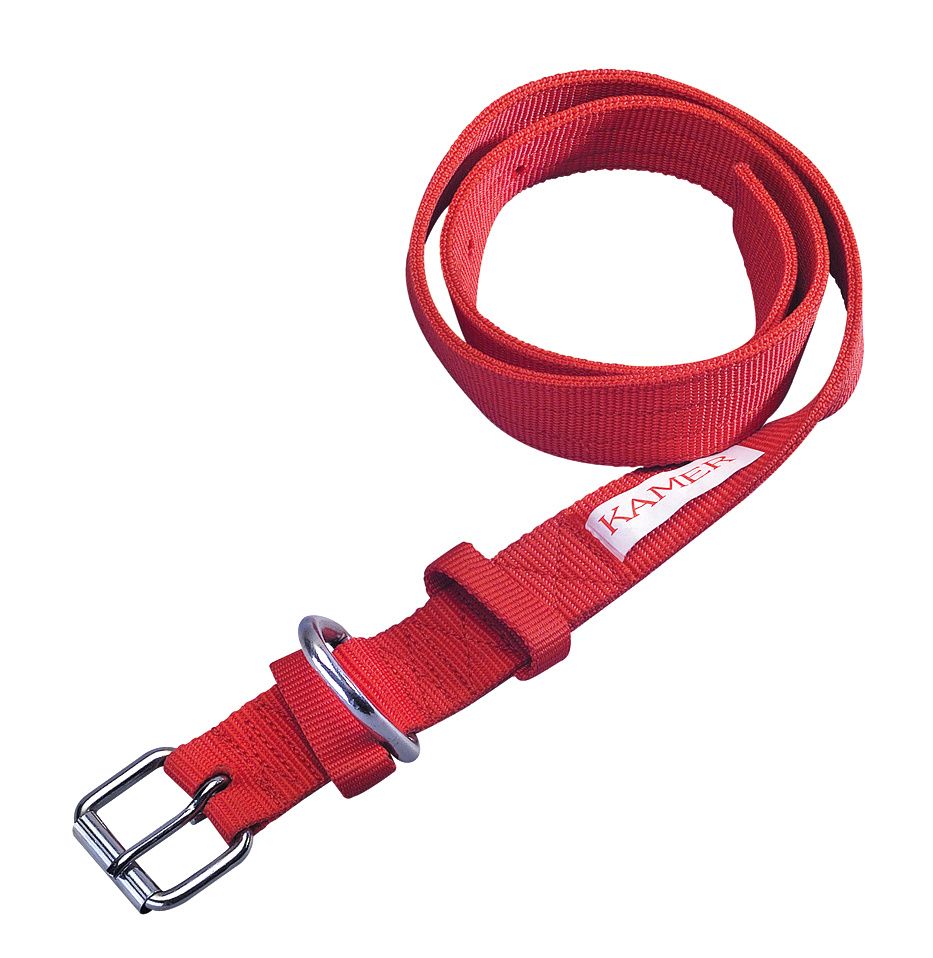 Doppeltes Nylon Halsband Rot
