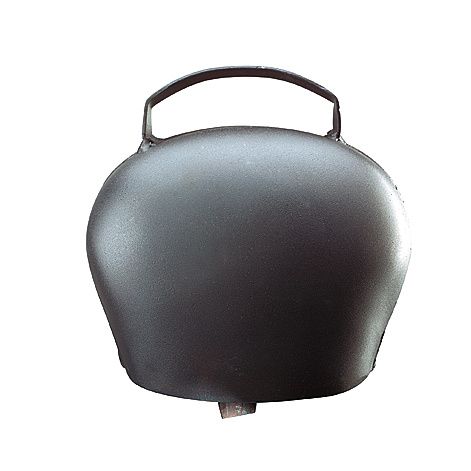 Black blue curved steel bell 120 mm