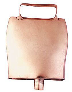 Cloche en acier cuivré 90 mm