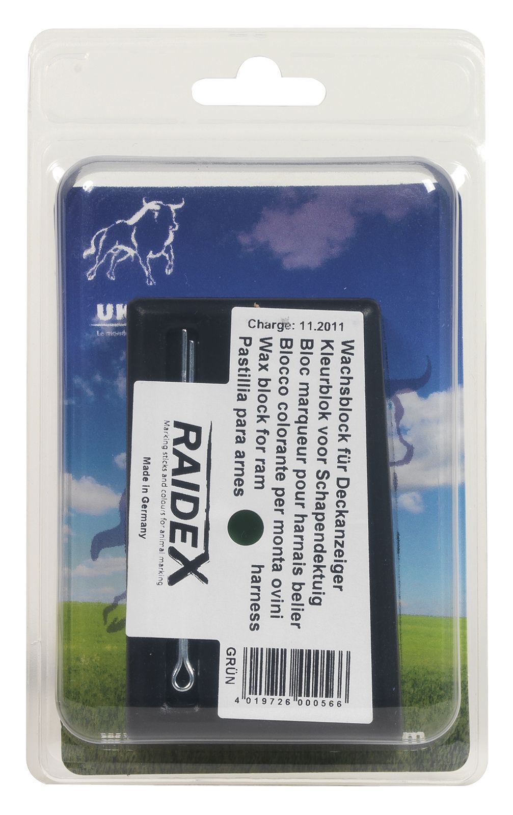 Green marking block for harness RAIDEX