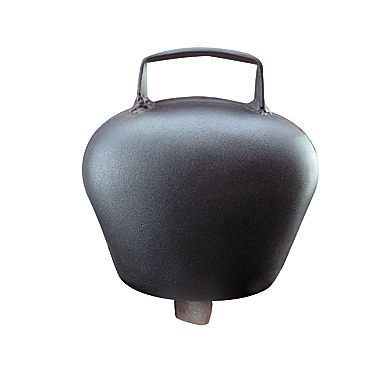 Black blue curved steel bell 88 mm