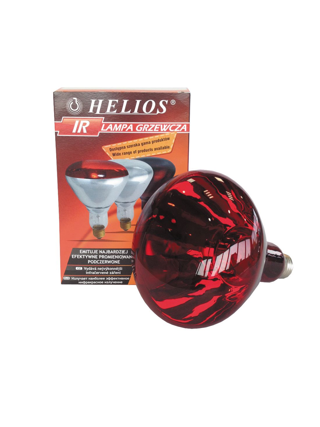 Infrared Helios bulb 175 W, red