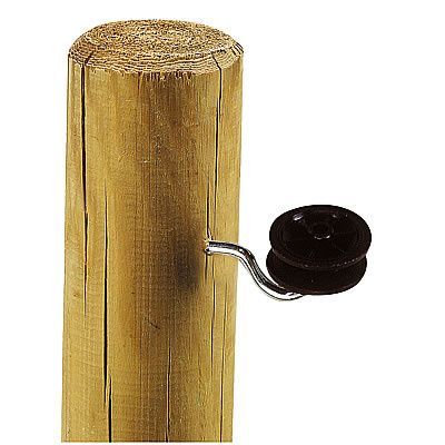 Isolateur à roulette plastique noir vis