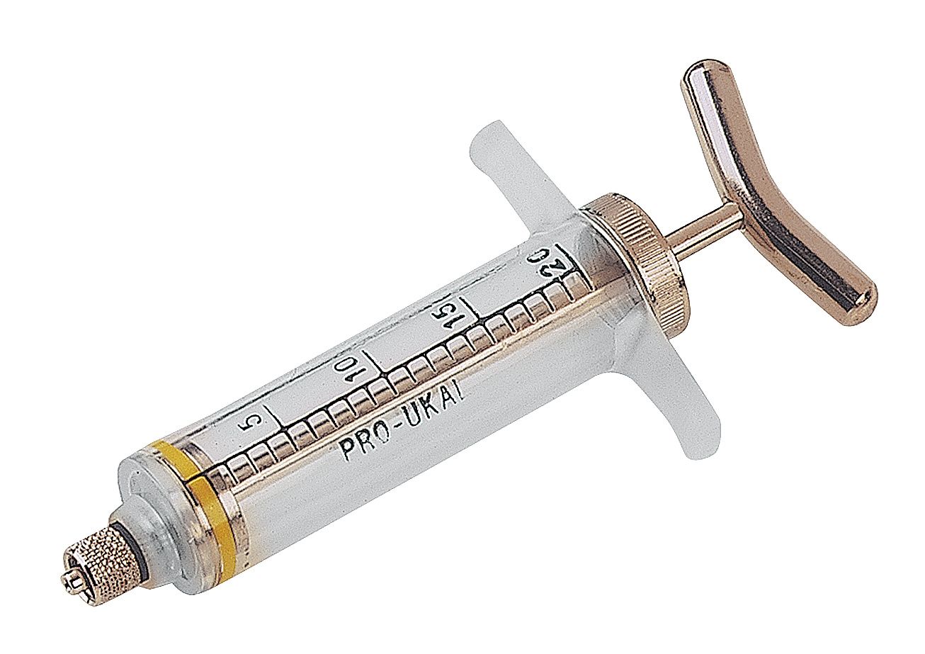 DEMAPLAST metal syringe Luer Lock 20ml unpacked